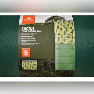 OZARK-Trail Youth Sleeping Bag Camping Indoor Outoor Traveling - Cactus Design
